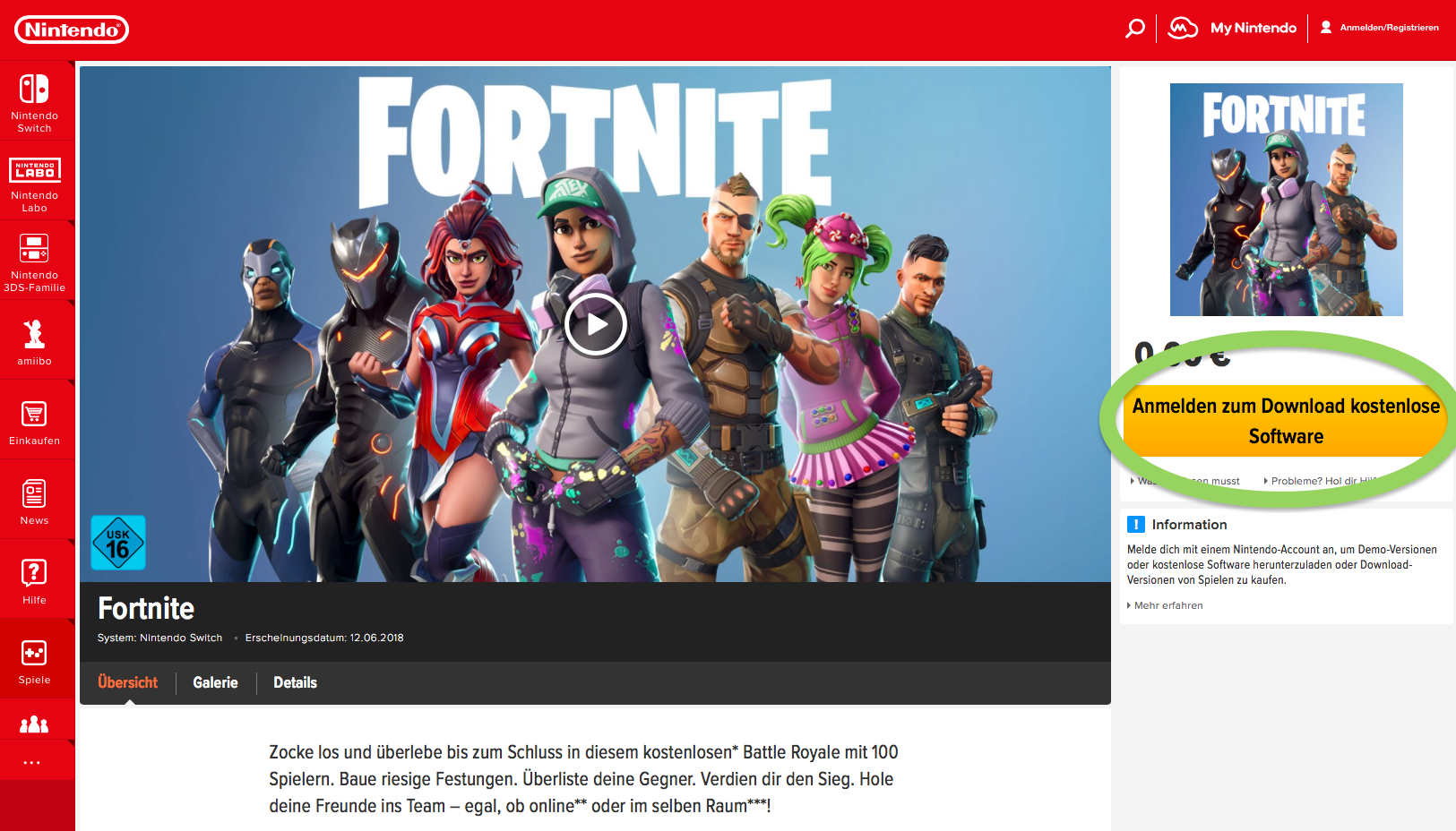 Fortnite auf der Switch Download, Installation und Start Eurogamer.de